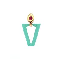 Mono orecchino Valentina Ferragni Donna Uali Mint x NN in Argento DVF-OR-LU12 - DVF-OR-LU12
